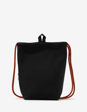 Load image into Gallery viewer, Black Drawstring Beach Bag