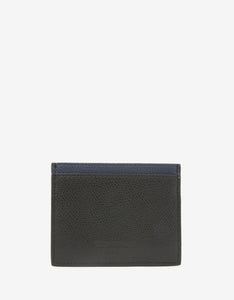 Black & Blue Leather Card Holder