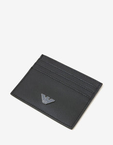 Black & Blue Leather Card Holder