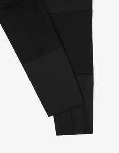 Black Contrast Panel Trousers -