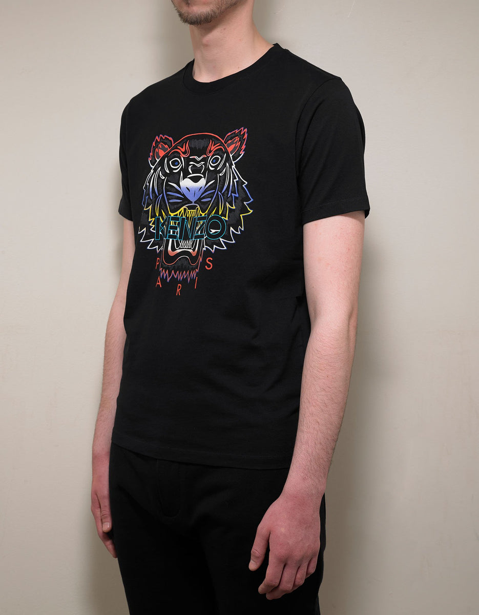 Black Gradient Tiger T-Shirt – tiegfghfe.com