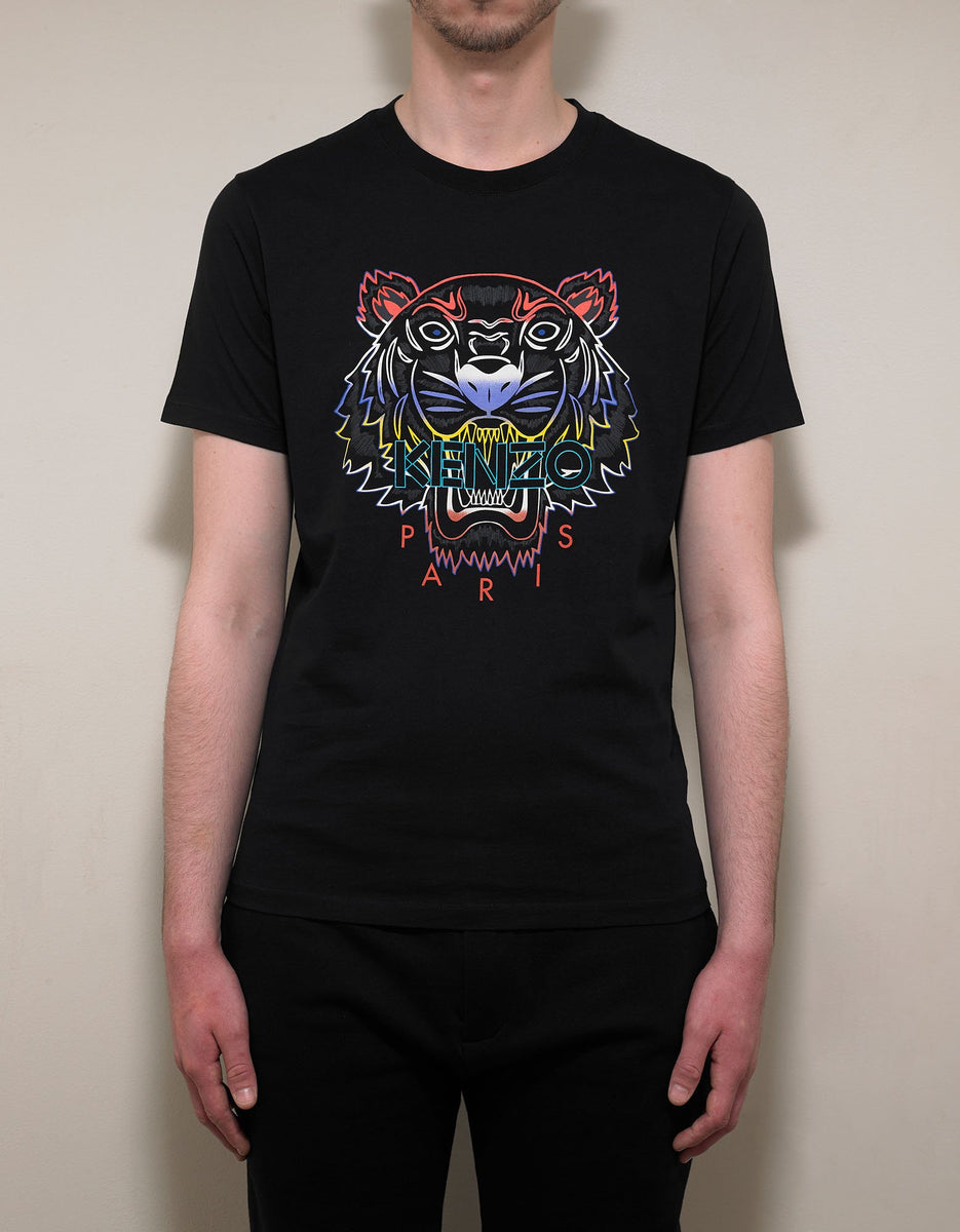 Black Gradient Tiger T-Shirt – tiegfghfe.com