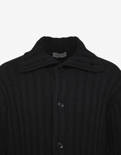 Load image into Gallery viewer, Black Ribbed Maxi Cardigan
