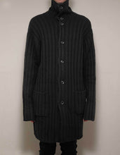 Load image into Gallery viewer, Black Ribbed Maxi Cardigan
