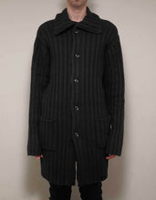 Load image into Gallery viewer, Black Ribbed Maxi Cardigan
